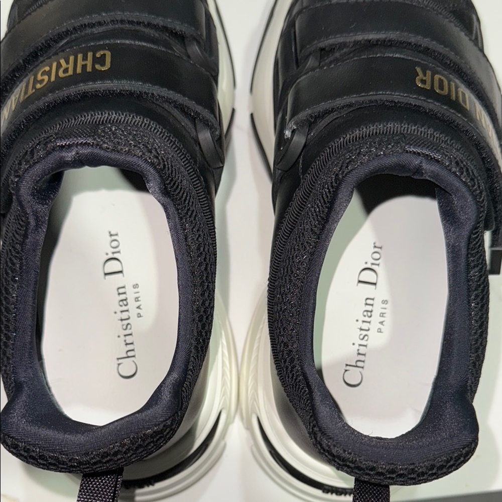Dior Black Sneakers with Gold Accents - Picture 4 of 7
